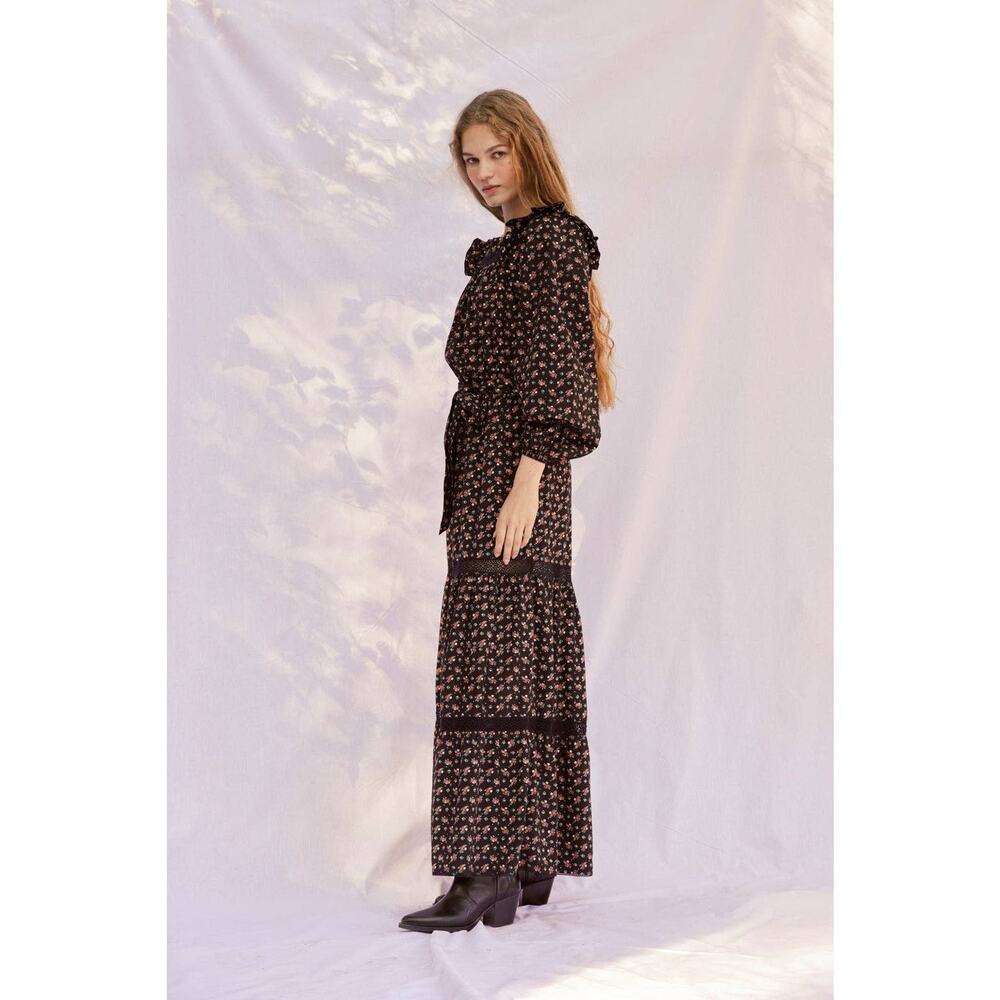 Sonmer Wendy Dress in Black Floral - Picture 4 of 6